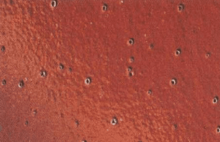 涂料氣泡引起的魚眼小孔